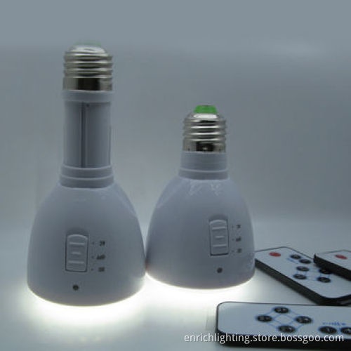 4W Rechargeable LED Bulbs with Remote Controller Battery Backup and 85 to 265V AC Voltage